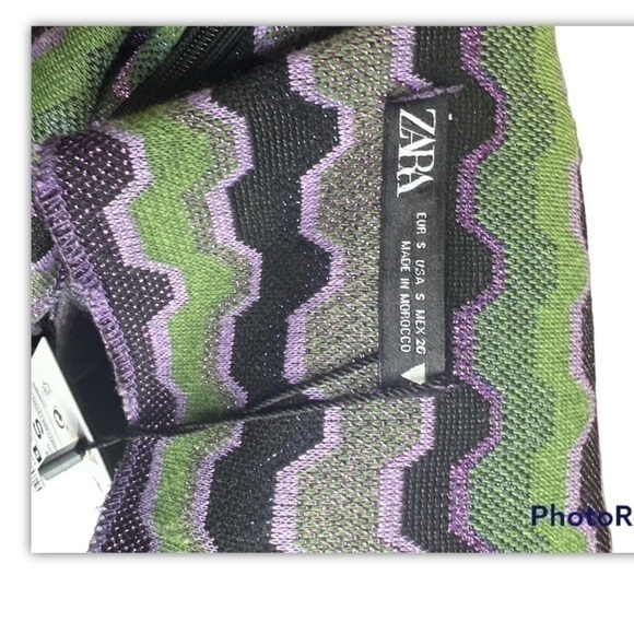 Zara dress size Small zigzag pattern festival dress - Picture 7 of 10
